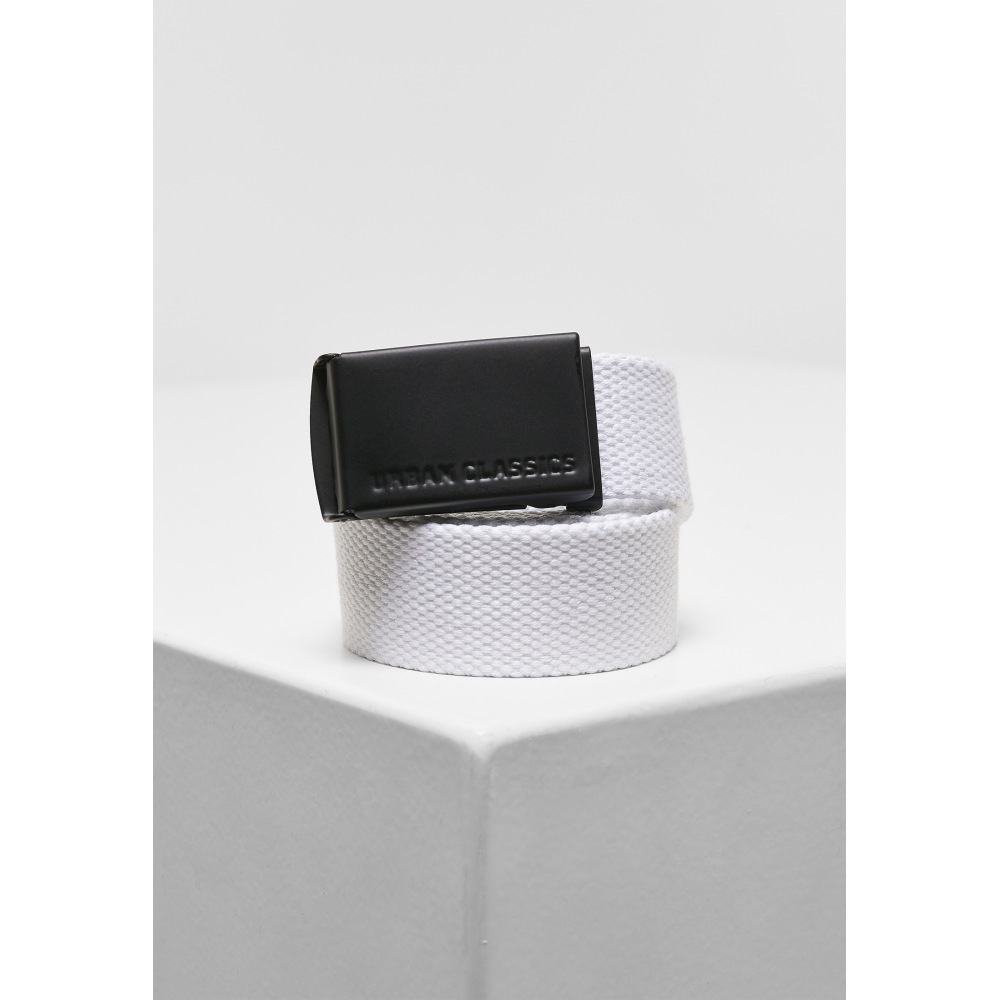 Urban Classics - 2-pack Kids Canvas belt - Black/White
